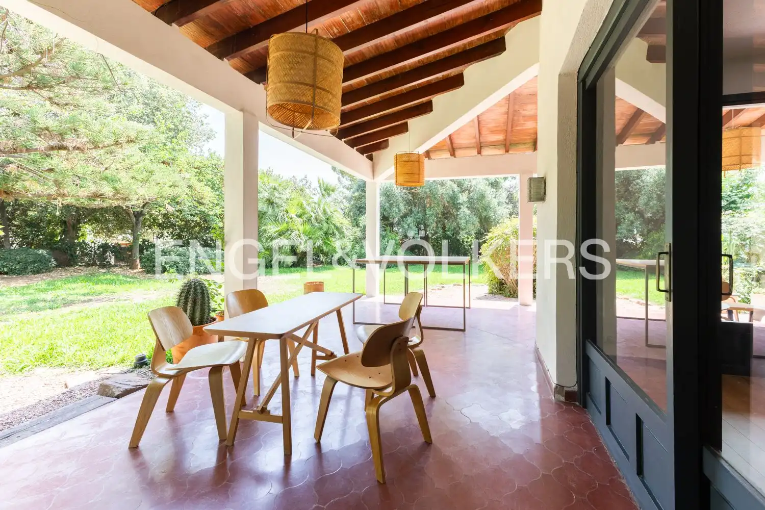 Terraza de Casa o chalet de alquiler en Rocafort con Aire acondicionado, Calefacción y Jardín privado