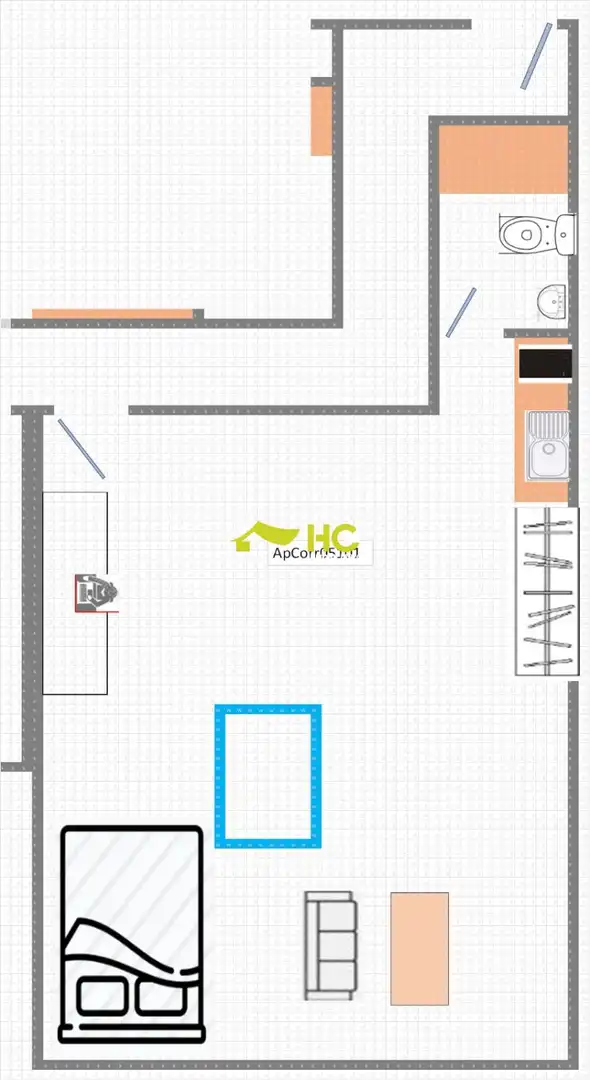 Apartamento de alquiler en Sol