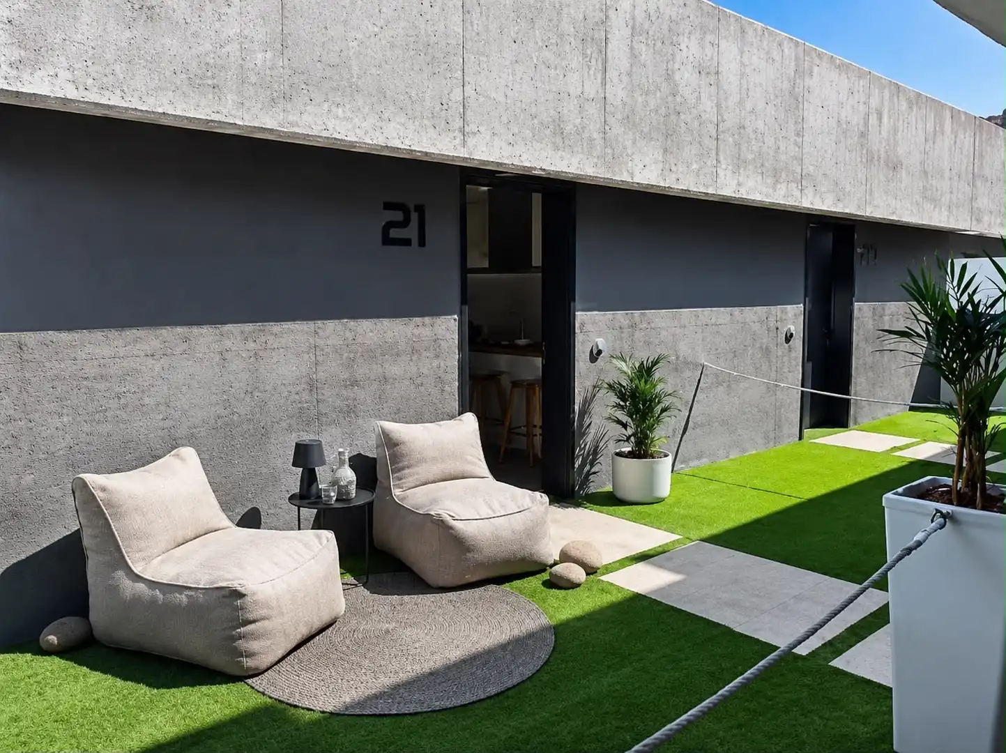 Terraza de Piso de alquiler en Mogán con Aire acondicionado, Trastero y Amueblado
