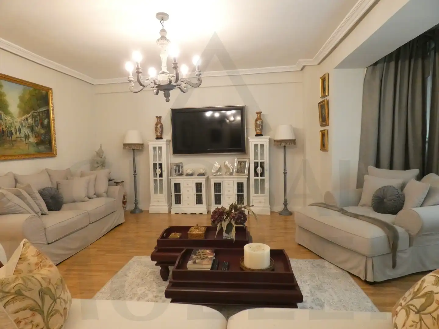 Sala de estar de Piso en venta en Cartagena con Aire acondicionado, Calefacción y Amueblado