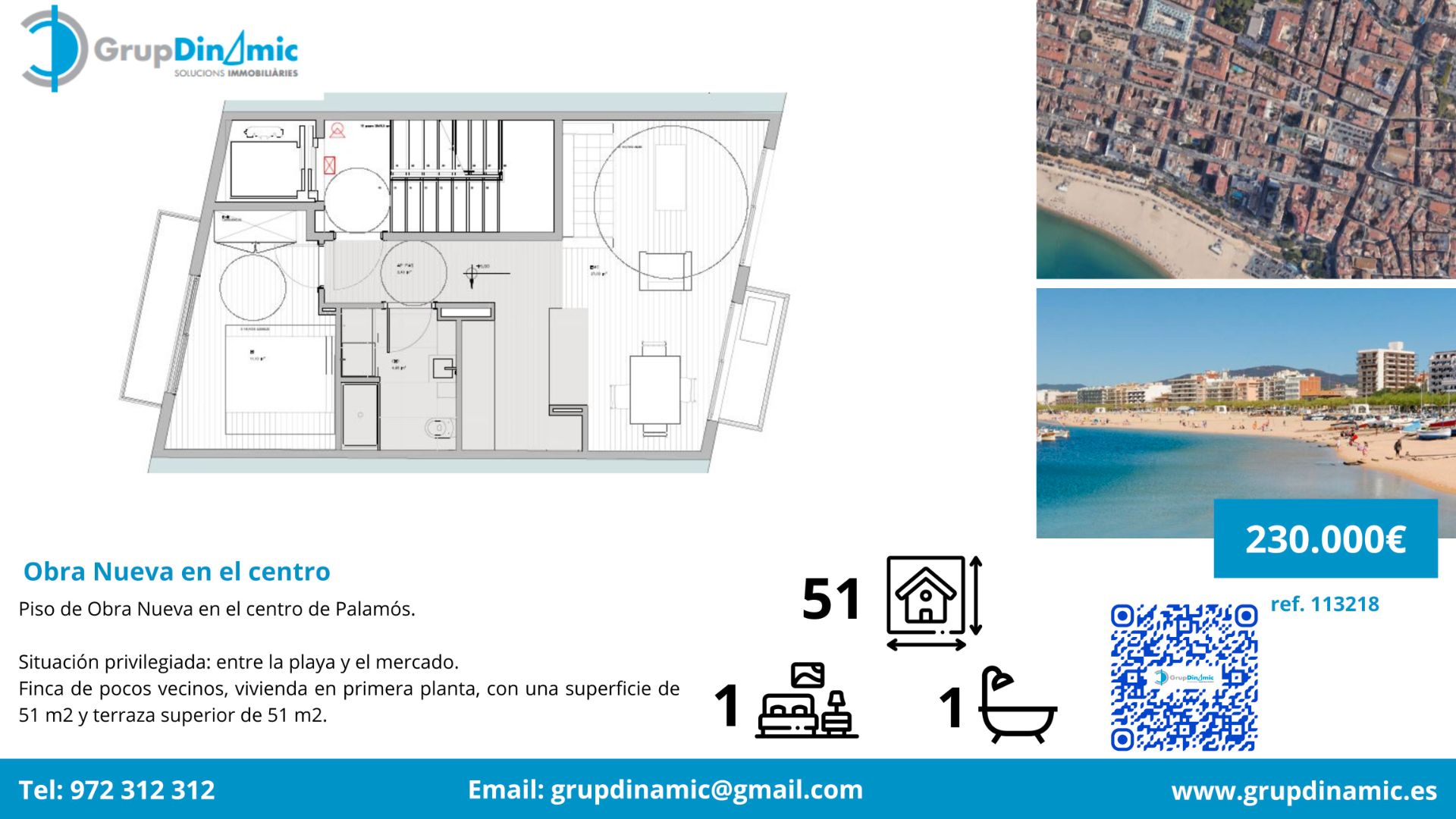 Flat for sale in Palamós  with Air Conditioner, Heating and Terrace