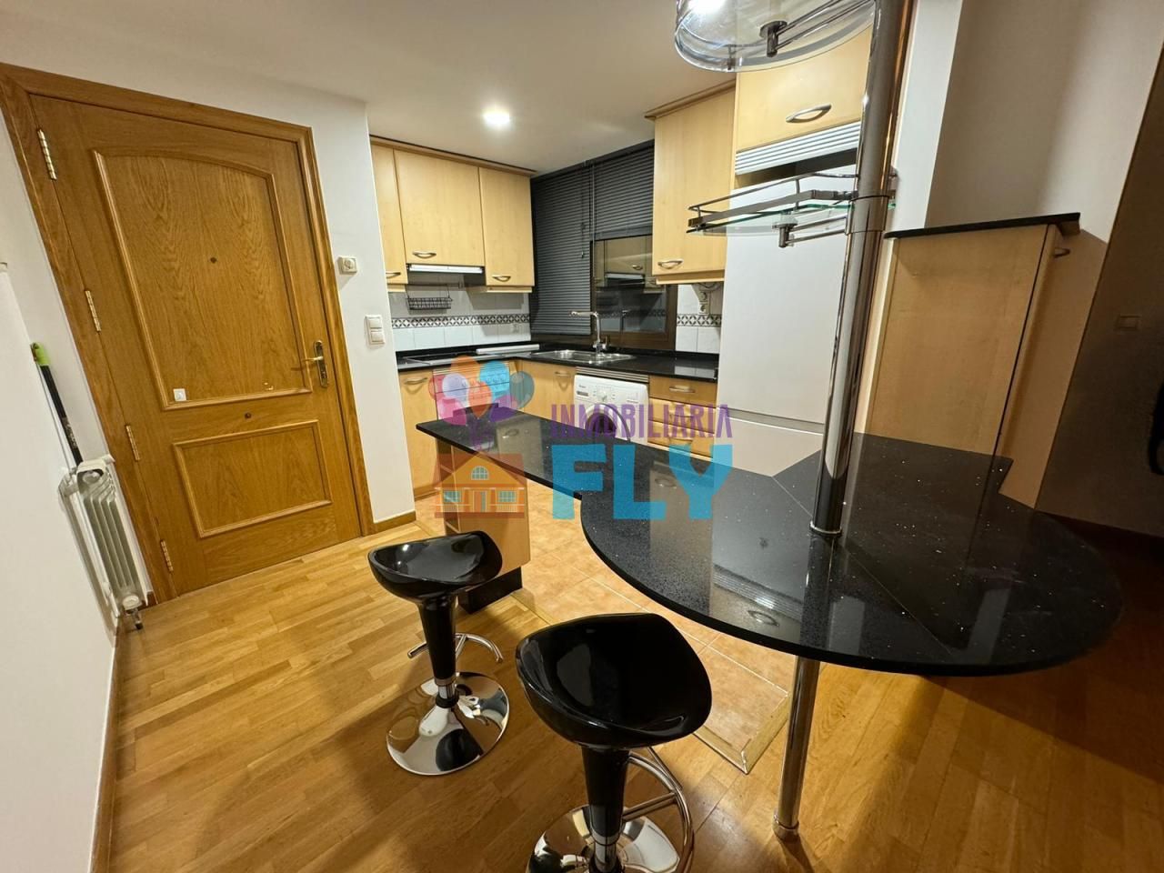 Kitchen of Apartment to rent in Ourense Capital   with Heating, Parquet flooring and Furnished