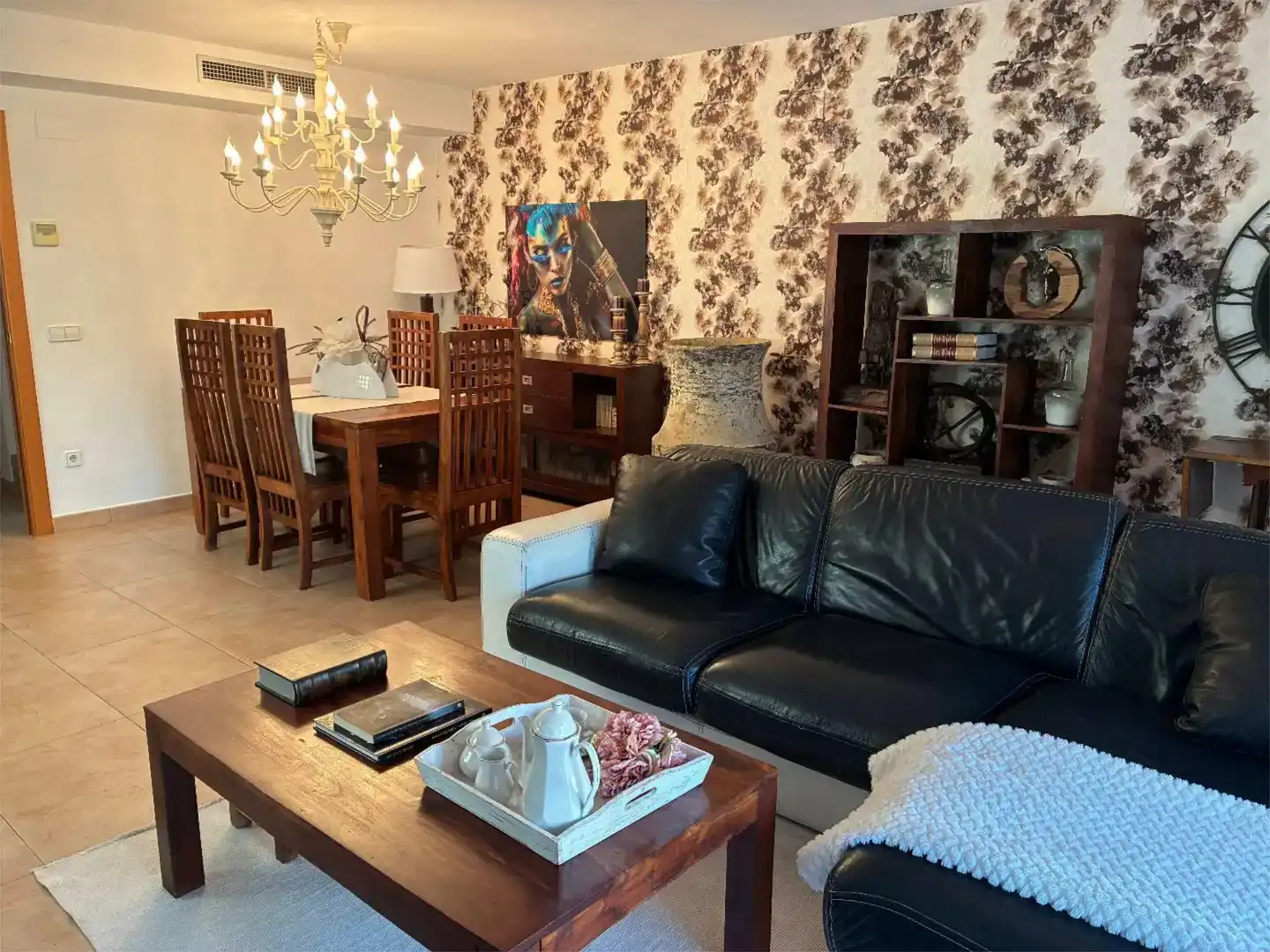 Sala de estar de Piso en venta en Valls con Aire acondicionado, Jardín privado y Parquet