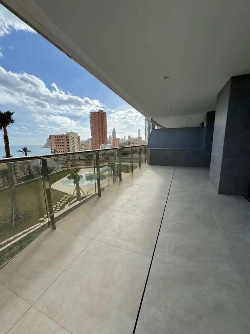 Terrace of Apartments for rent in Benidorm  with Air Conditioner, Heating and Private garden