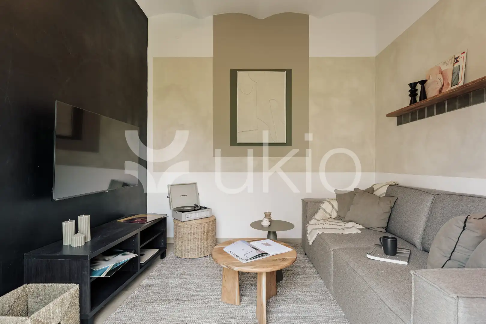 Wohnzimmer von Wohnungen zur Miete in Barcelona mit Klimaanlage, Heizung und Möbliert