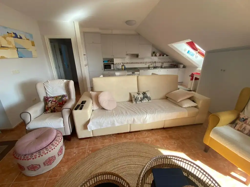 Living room of Attic for rent in Ares