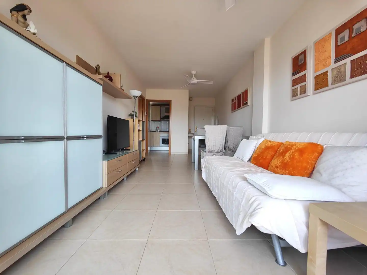 Sala de estar de Piso en venta en Cunit con Terraza y Alarma