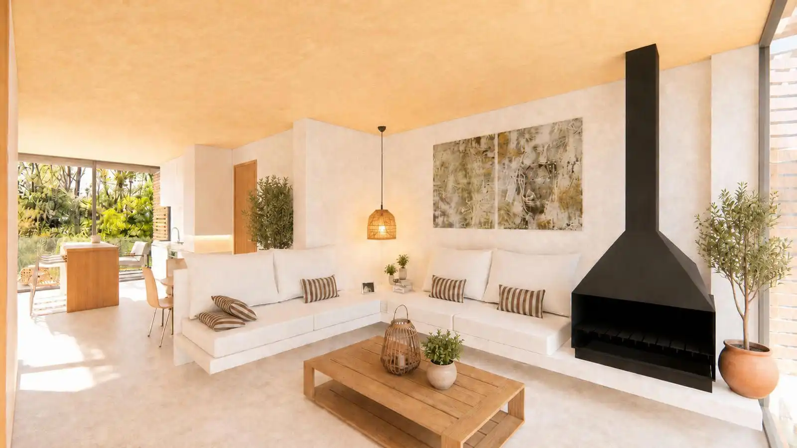 Sala d'estar de Pis en venda en Palafrugell amb Aire condicionat, Calefacció i Jardí privat
