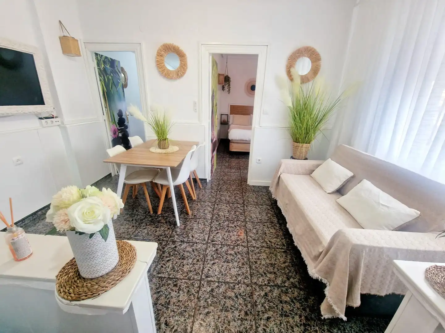 Sala de estar de Apartamento en venta en Águilas con Aire acondicionado, Calefacción y Amueblado