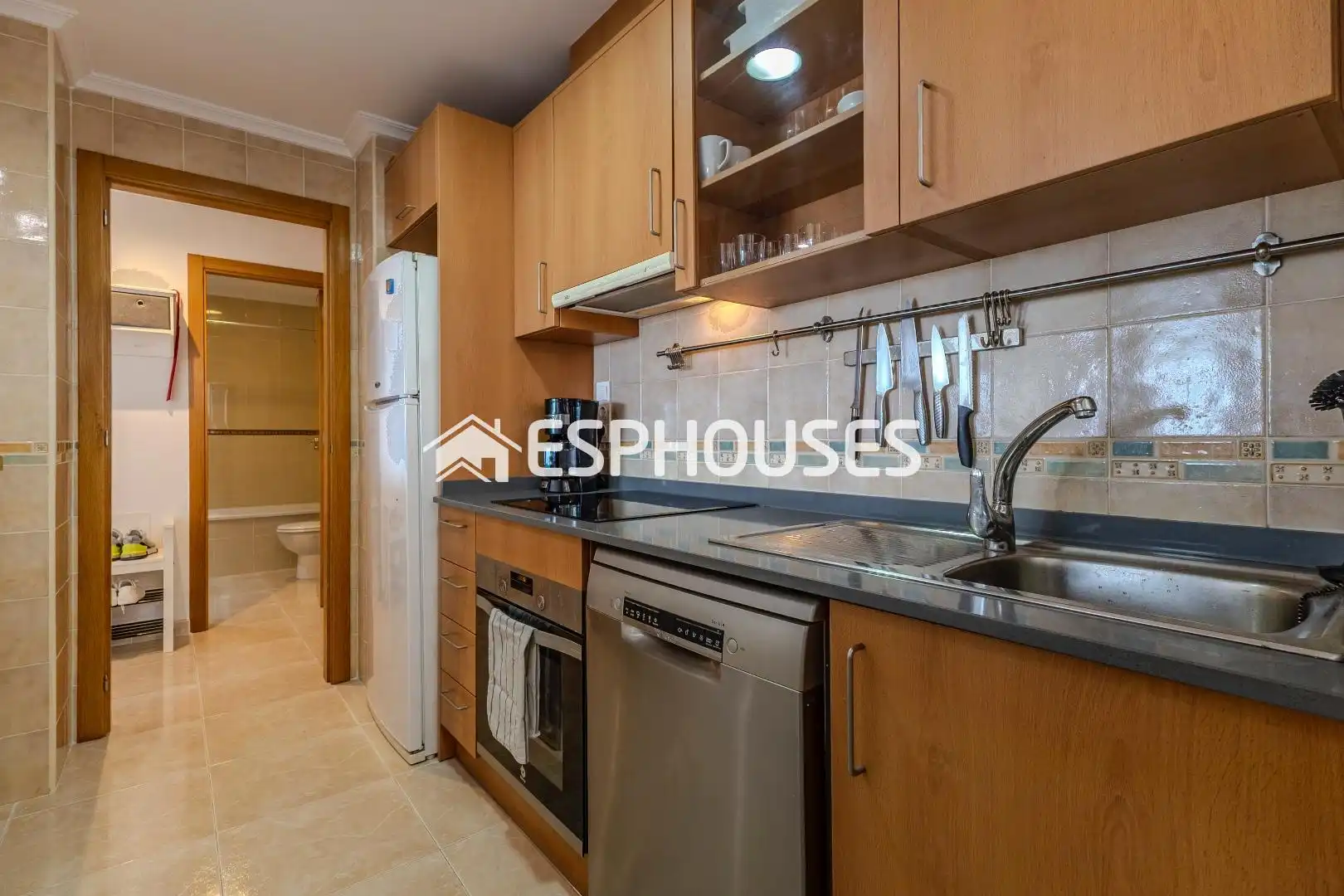 Cocina de Apartamento en venta en Guardamar del Segura con Aire acondicionado, Terraza y Amueblado
