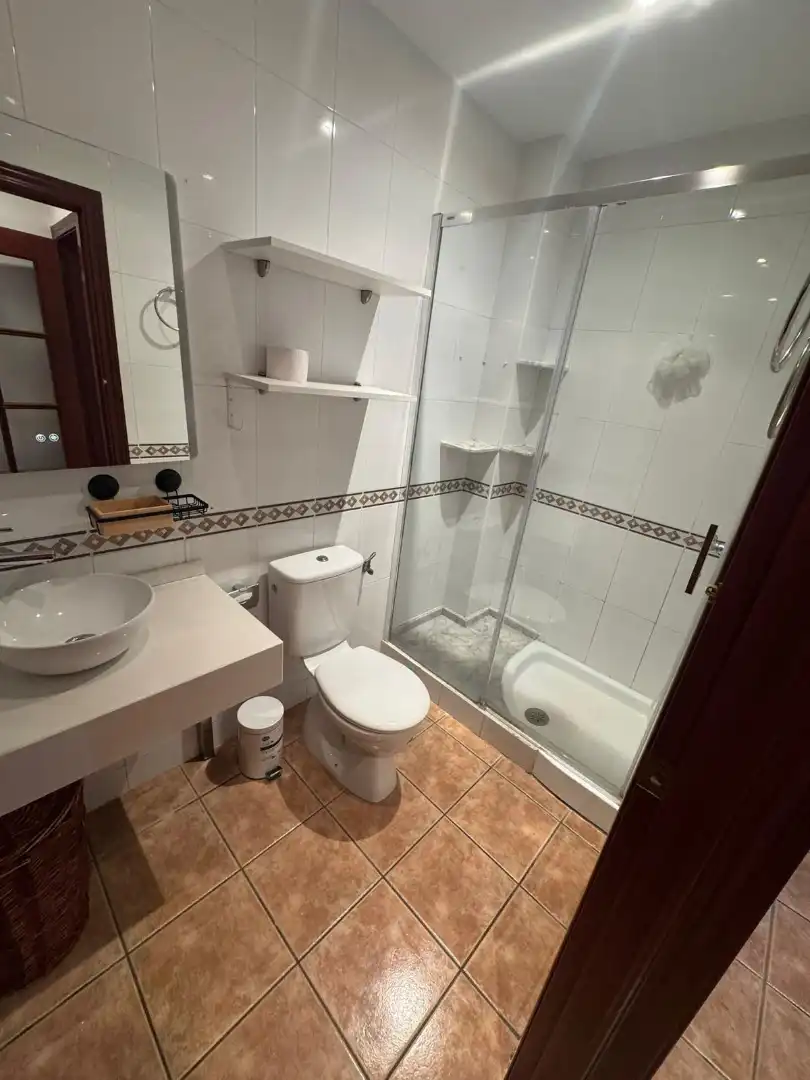 Bathroom of Flat for rent in Almendralejo  with Air Conditioner, Furnished and Washing machine