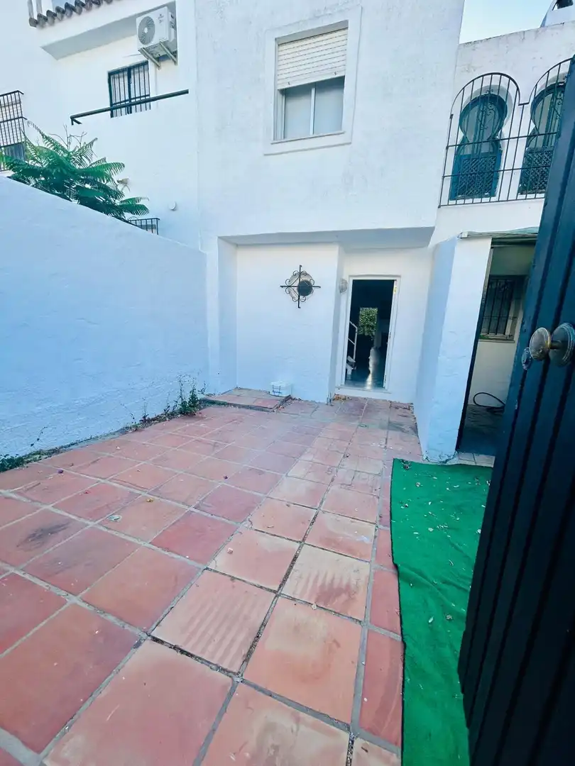 Terrassa de Casa adosada de lloguer en El Puerto de Santa María amb Jardí privat i Moblat