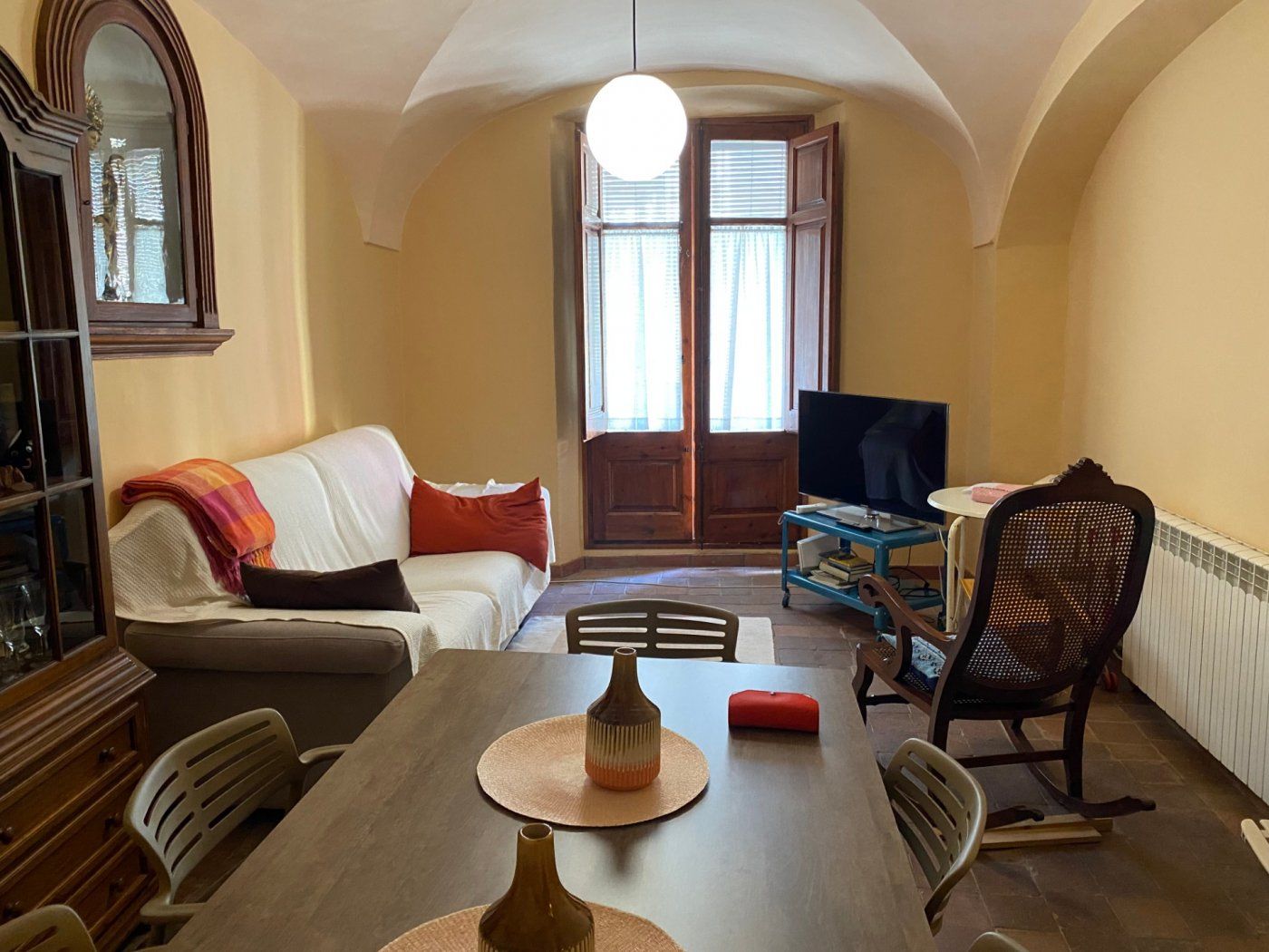 Sala d'estar de Finca rústica en venda en Sant Feliu de Pallerols amb Calefacció, Terrassa i Balcó