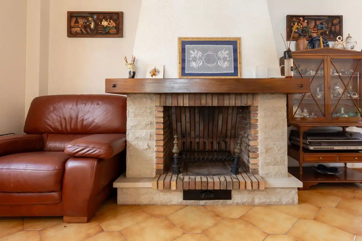 Wohnzimmer von Country house zum Verkauf in Mogente / Moixent mit Klimaanlage, Heizung und Terrasse