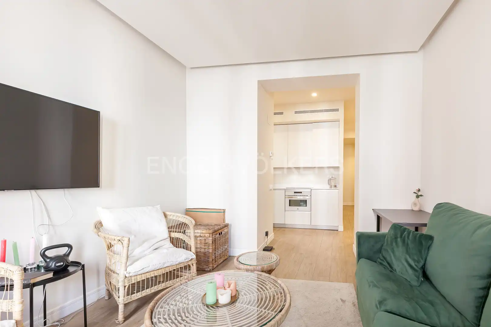 Wohnzimmer von Wohnung zur Miete in Madrid mit Klimaanlage, Heizung und Möbliert