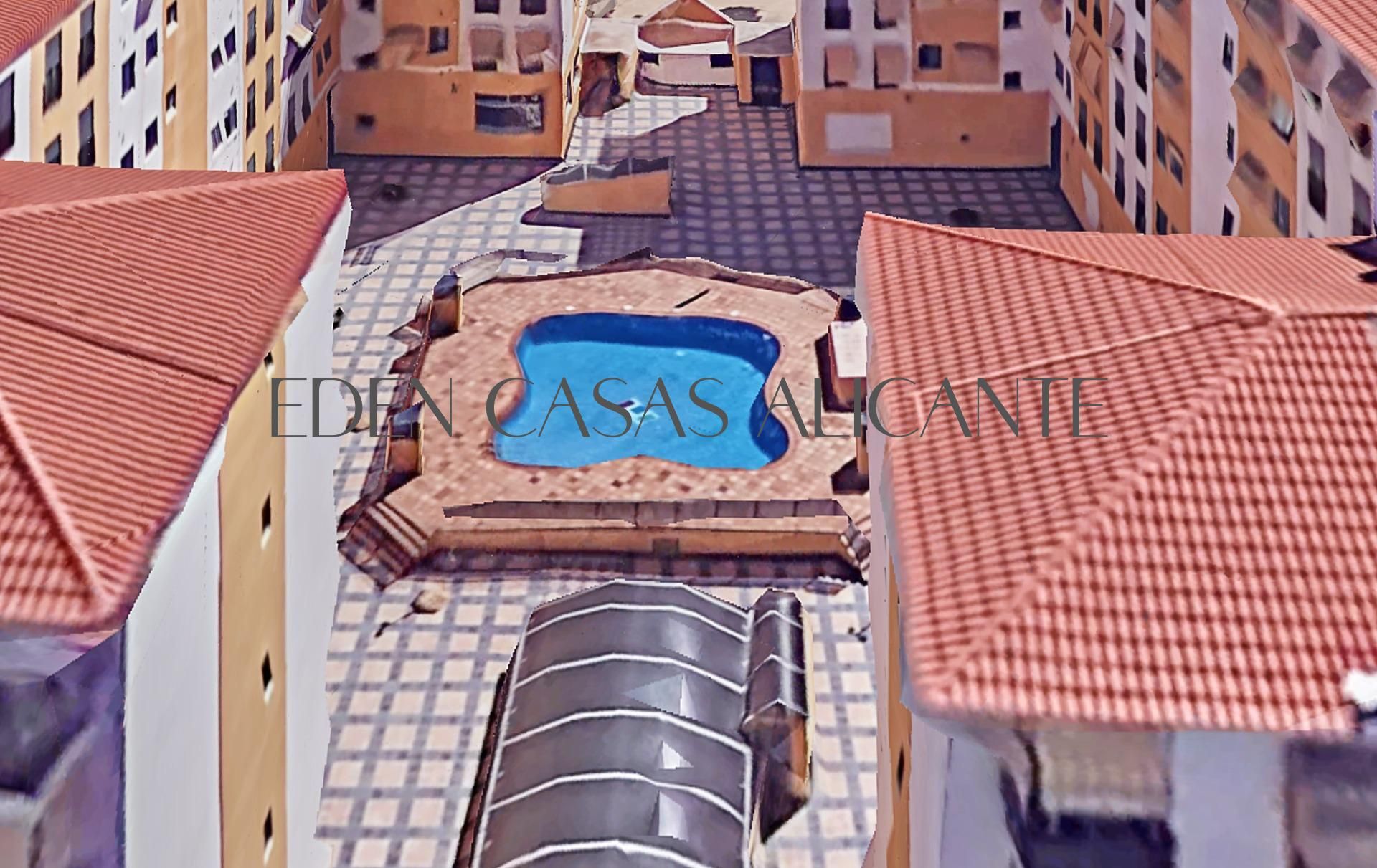 Swimming pool of Apartment for sale in Villajoyosa / La Vila Joiosa  with Air Conditioner, Heating and Terrace