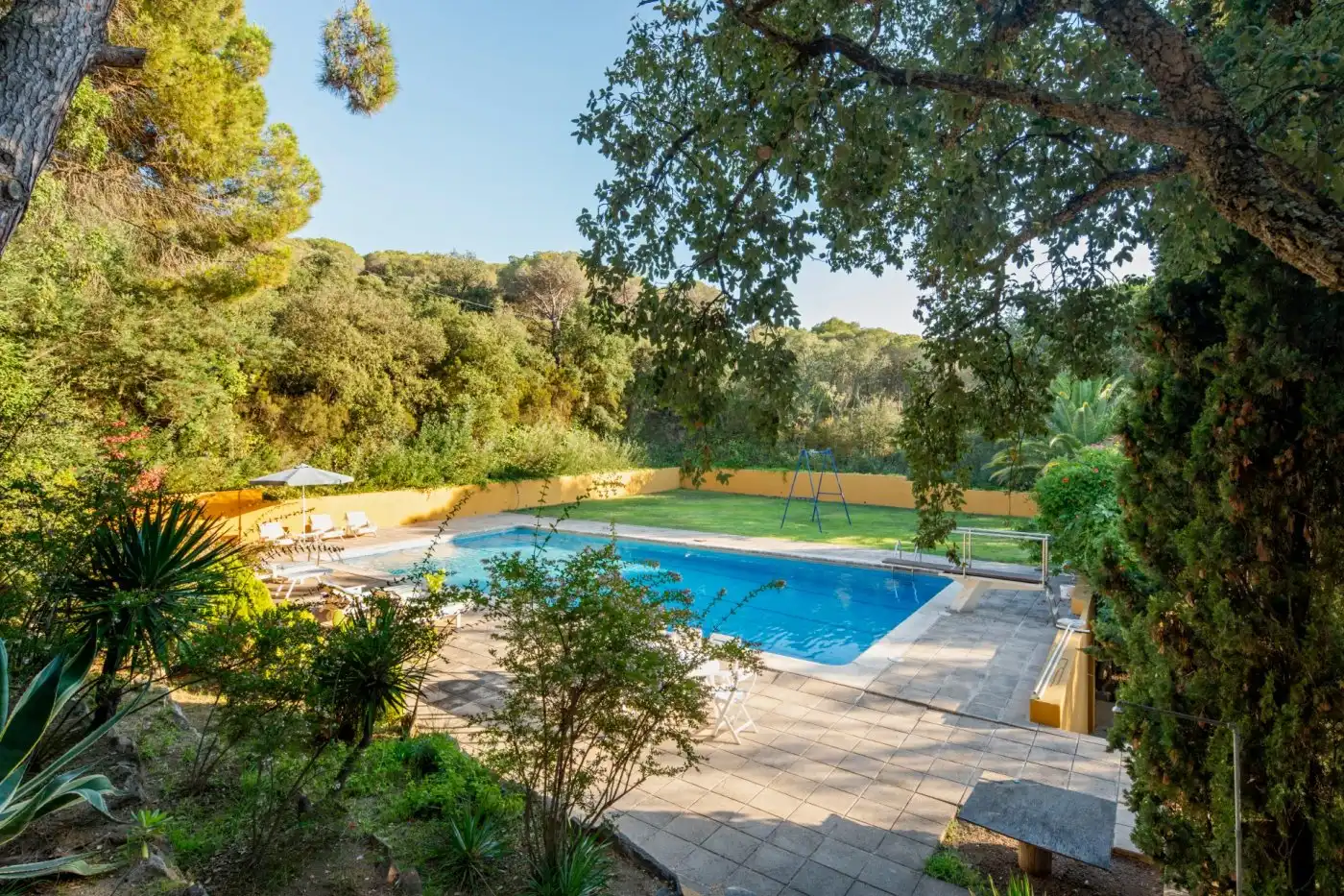 Jardín de Casa o chalet en venta en Castell d'Aro, Platja d'Aro i s'Agaró con Aire acondicionado, Jardín privado y Piscina