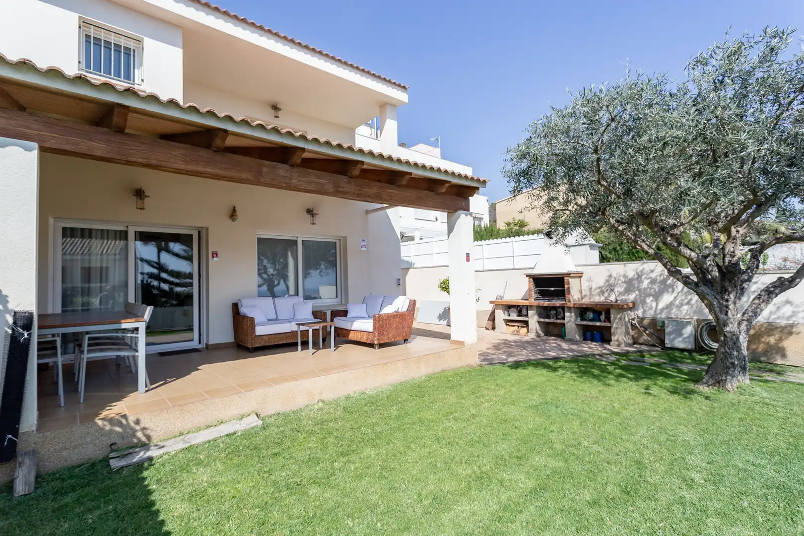 Jardín de Casa adosada en venta en Torredembarra con Aire acondicionado, Calefacción y Jardín privado