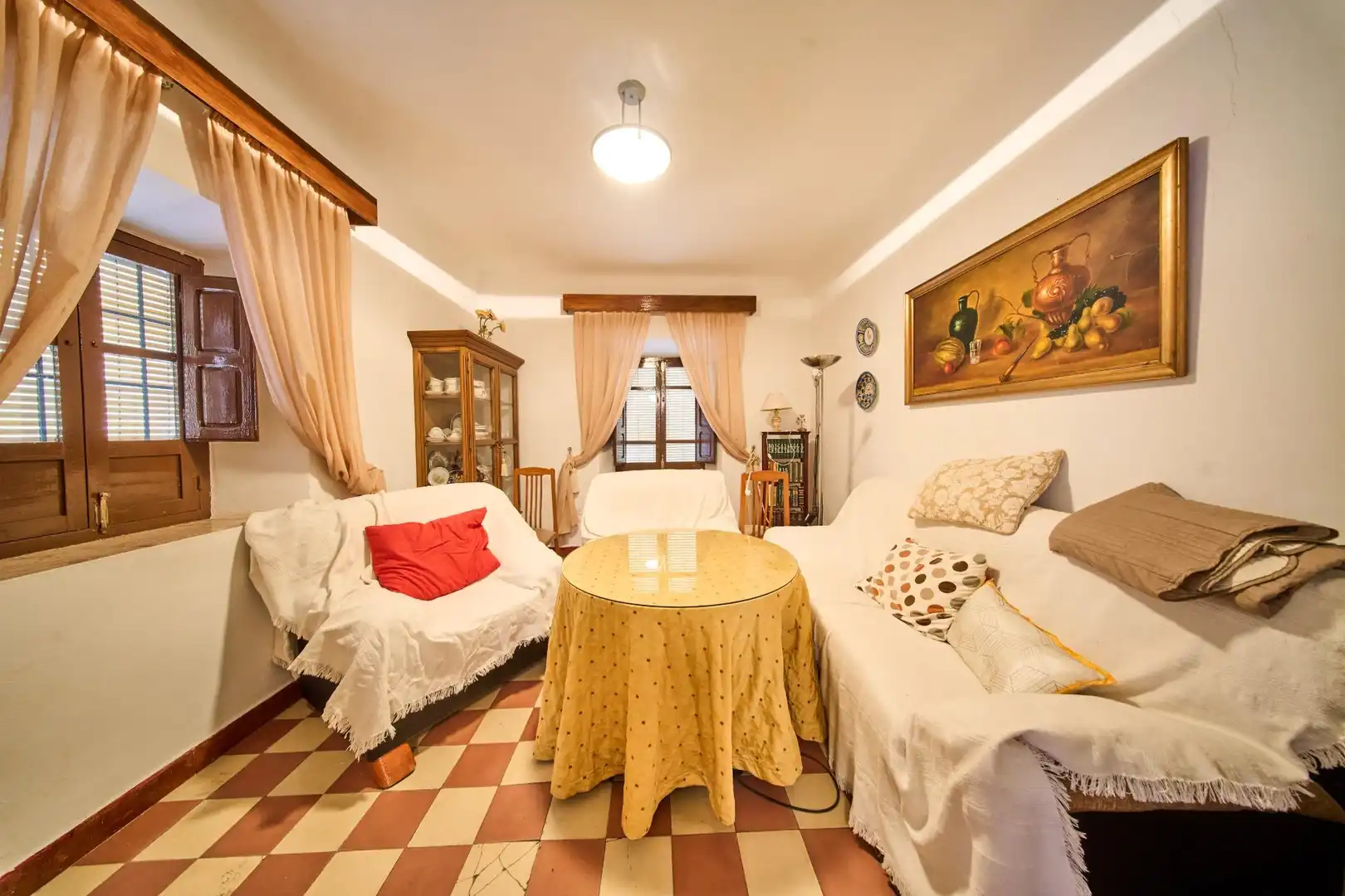 Sala de estar de Finca rústica en venta en Moraleda de Zafayona con Terraza y Balcón