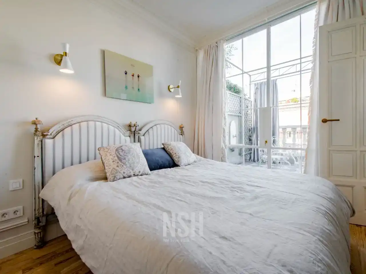 Bedroom of Flat for sale in  Madrid Capital  with Air Conditioner and Terrace