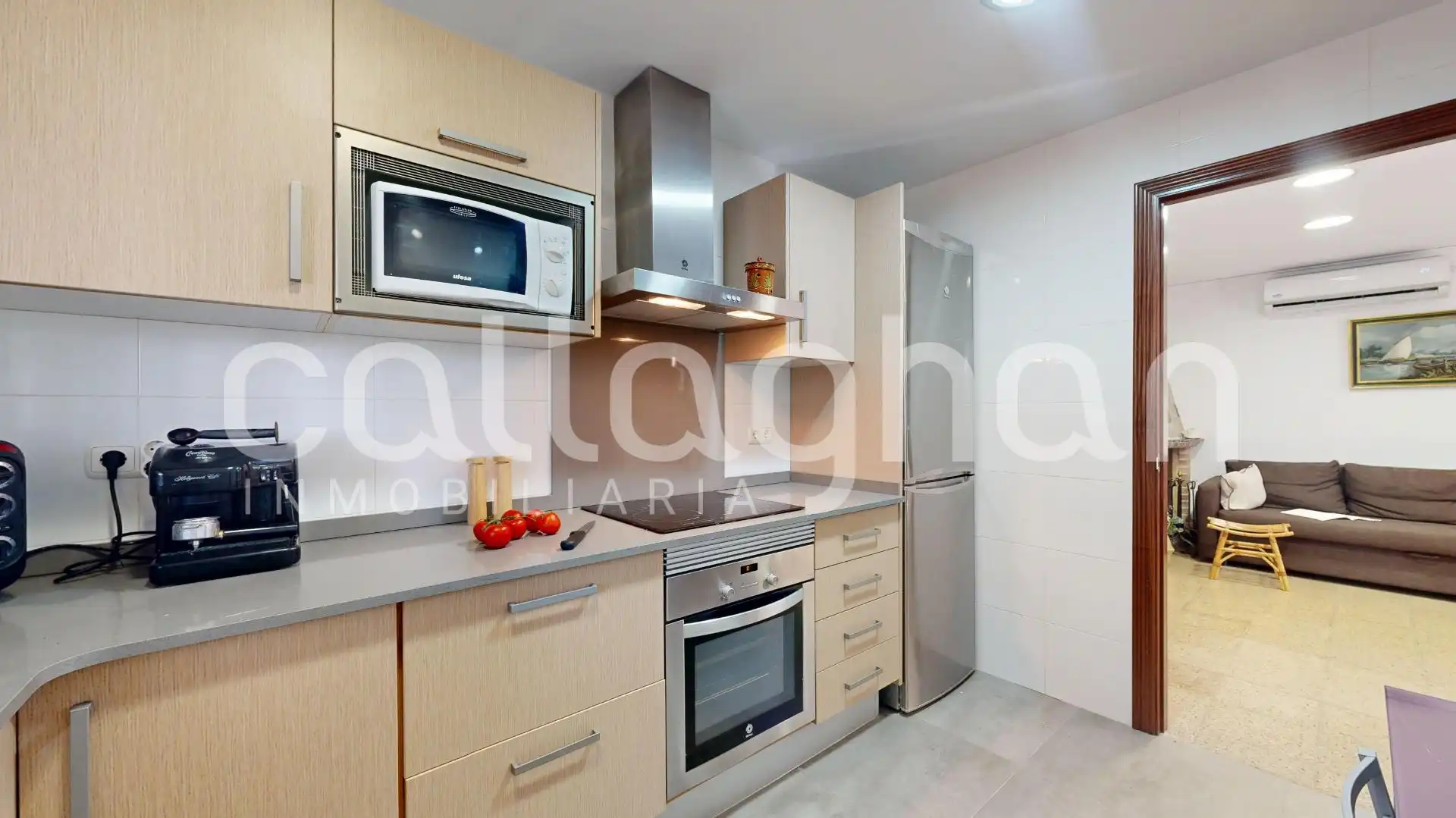 Cuina de Casa o xalet en venda en Sagunto / Sagunt amb Aire condicionat, Calefacció i Jardí privat