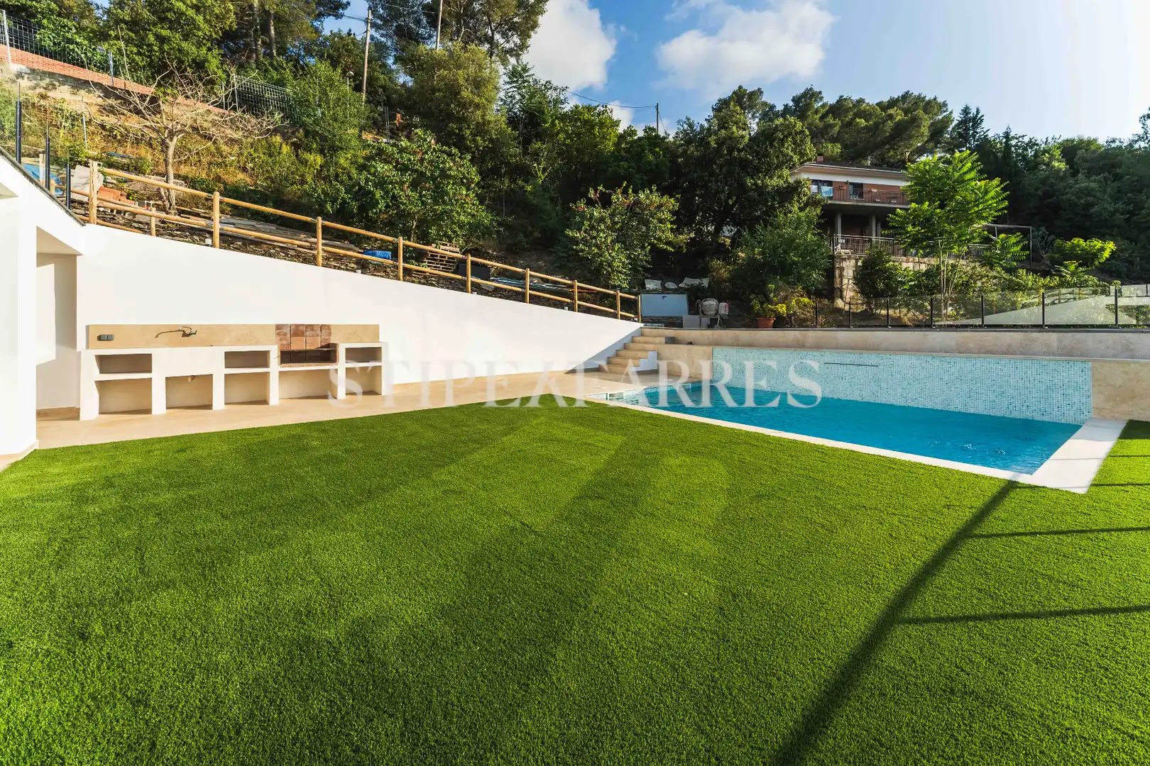 Piscina de Casa o xalet en venda en Sant Andreu de Llavaneres amb Aire condicionat, Calefacció i Jardí privat