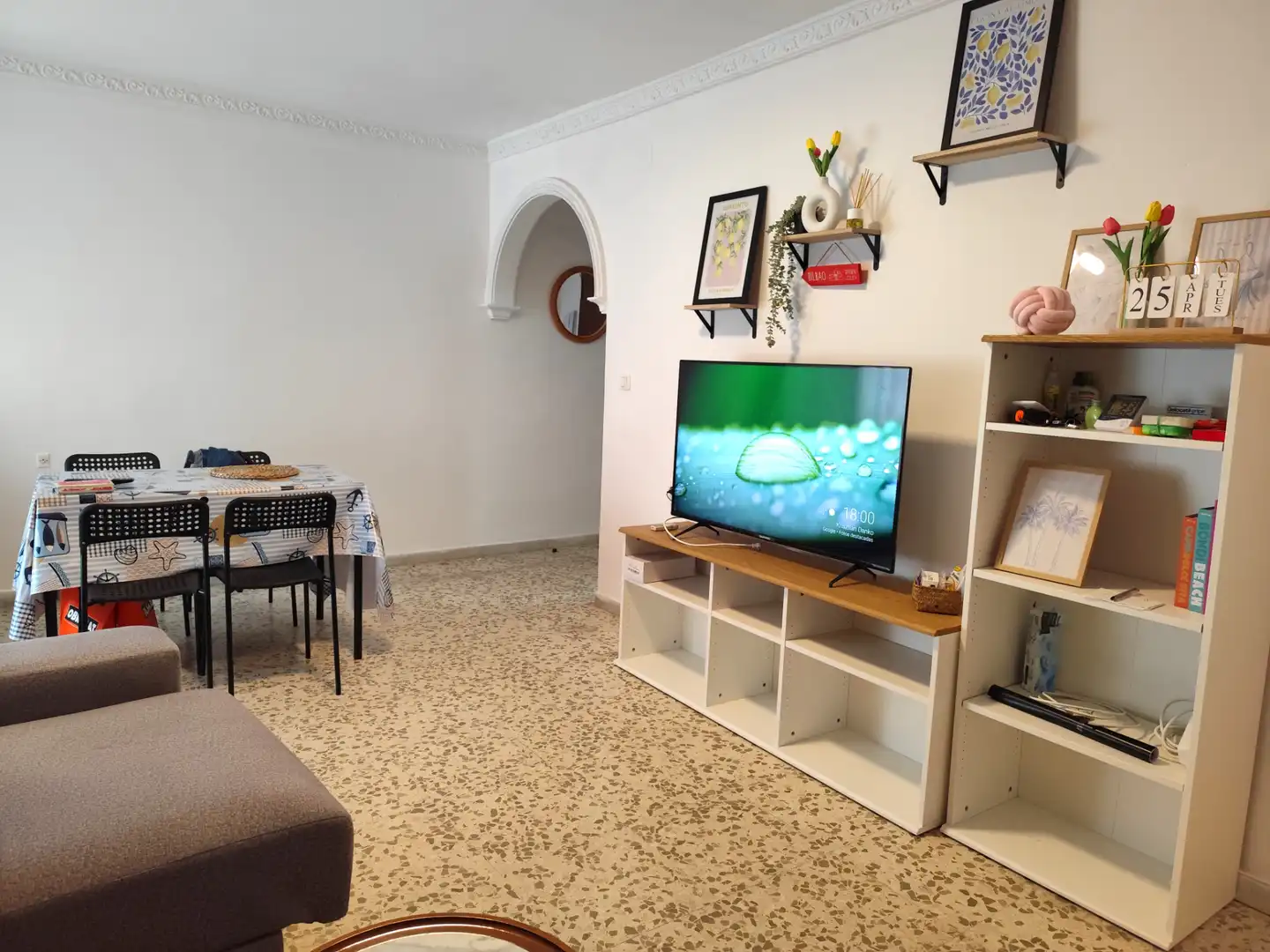 Sala de estar de Piso de alquiler en Sanlúcar de Barrameda con Aire acondicionado, Calefacción y Amueblado