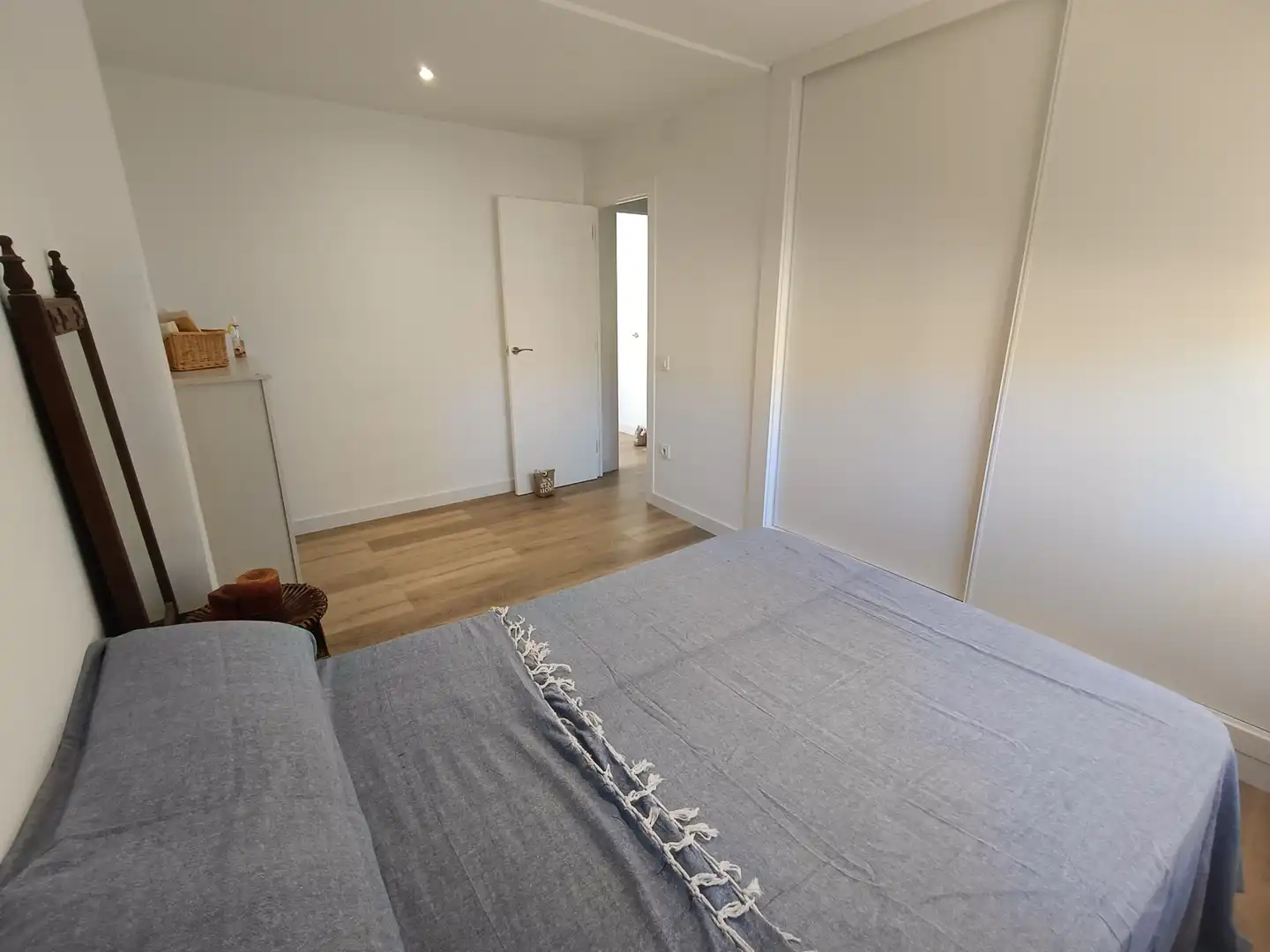 Schlafzimmer von Wohnung zur Miete in Calafell mit Parkett, Terrasse und Abstellraum