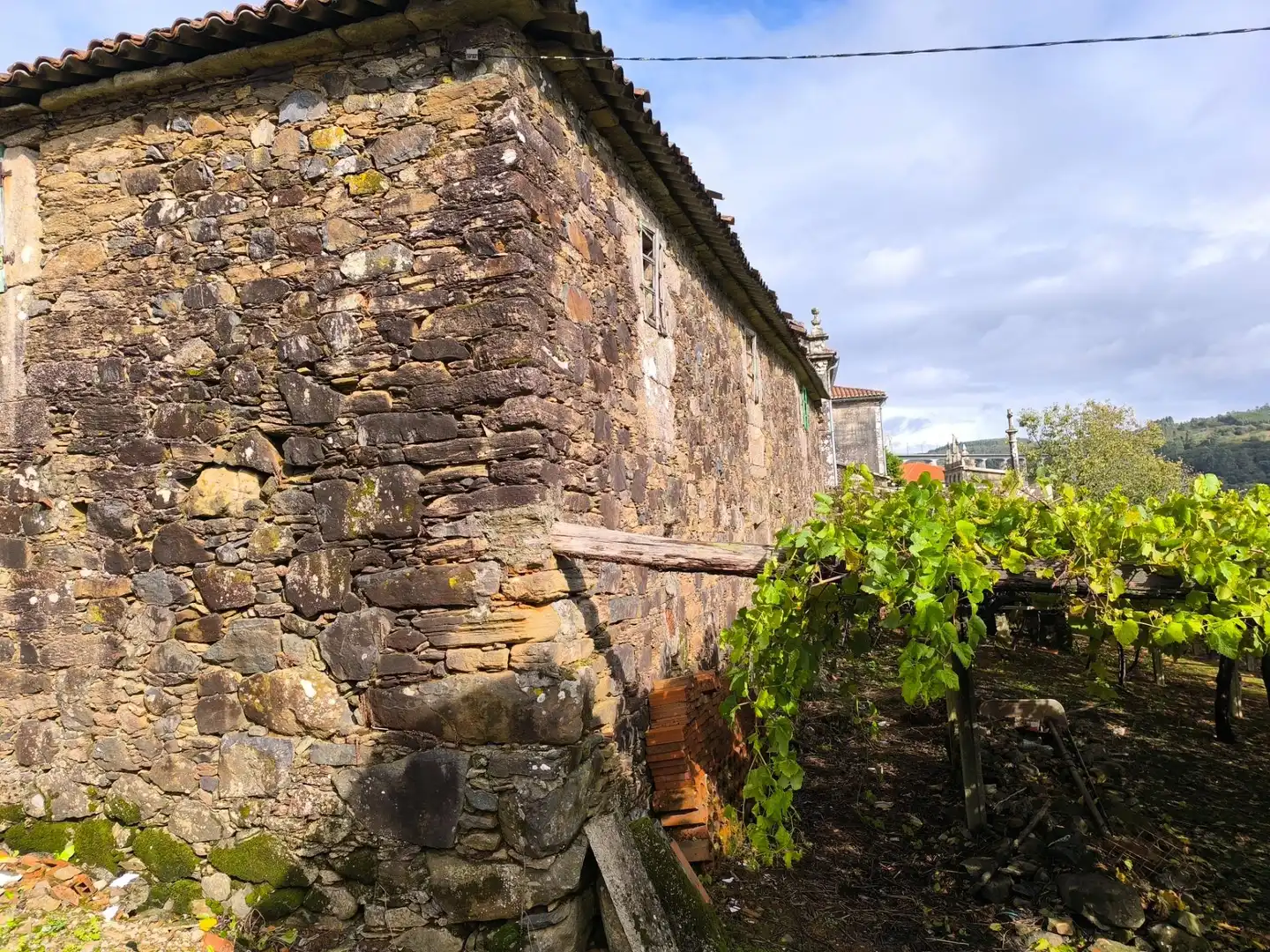 Vista exterior de Casa o chalet en venta en Santiago de Compostela  con Jardín privado