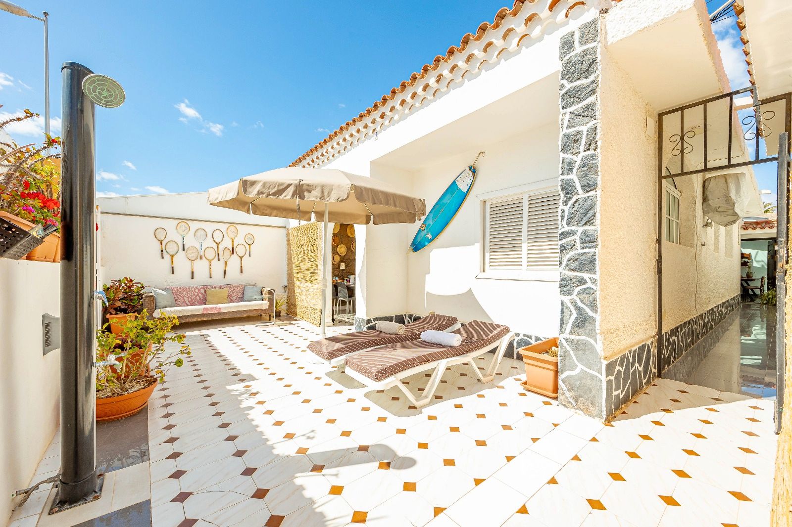 Terrassa de Casa o xalet en venda en San Bartolomé de Tirajana amb Aire condicionat, Terrassa i Moblat