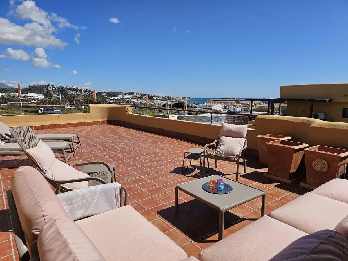 Terrasse von Dachboden zum Verkauf in Mijas mit Klimaanlage, Terrasse und Abstellraum