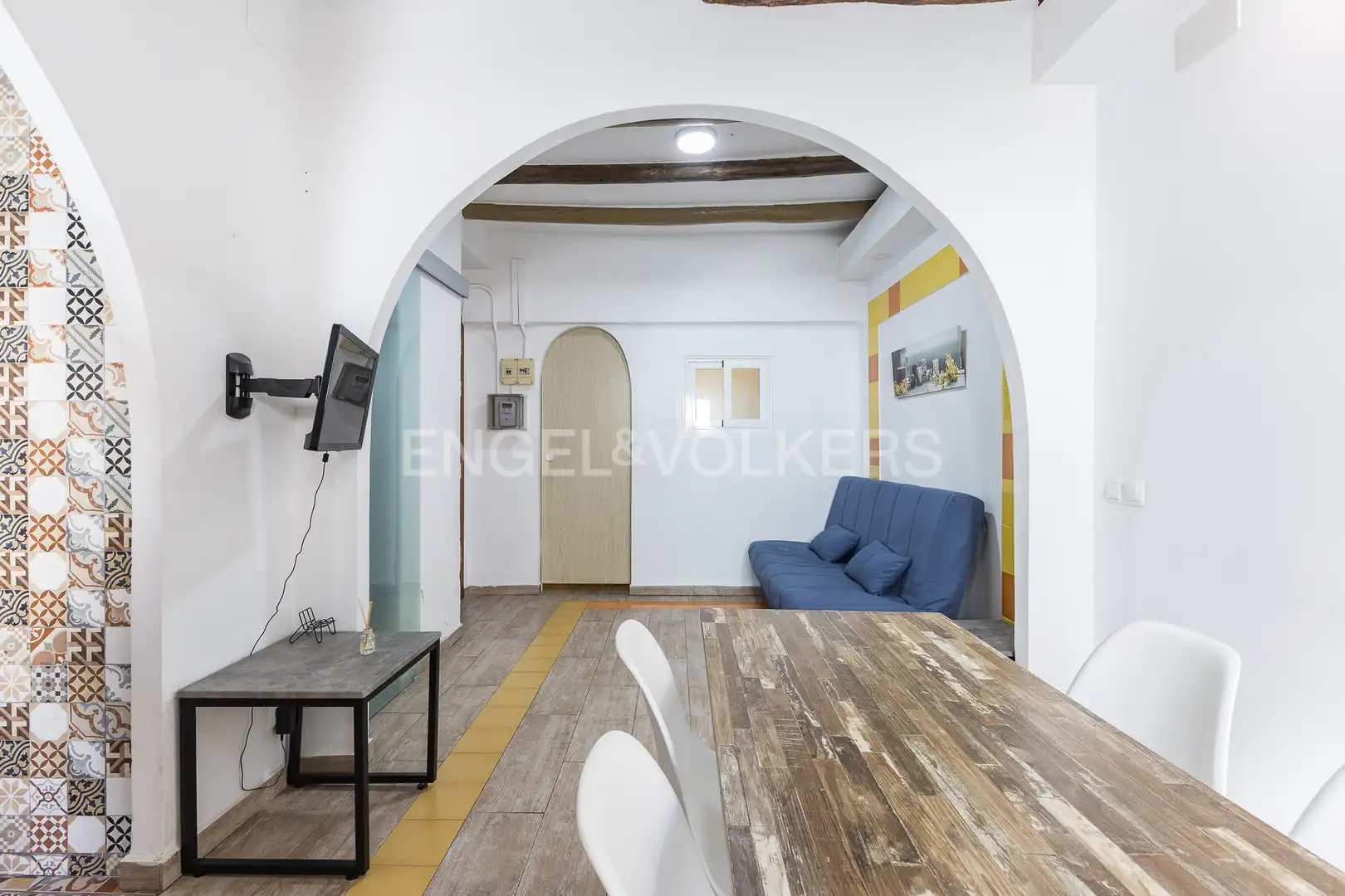 Sala de estar de Piso en venta en L'Hospitalet de Llobregat con Calefacción