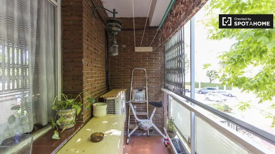 Terrassa de Apartament per a compartir en Madrid amb Aire condicionat i Terrassa