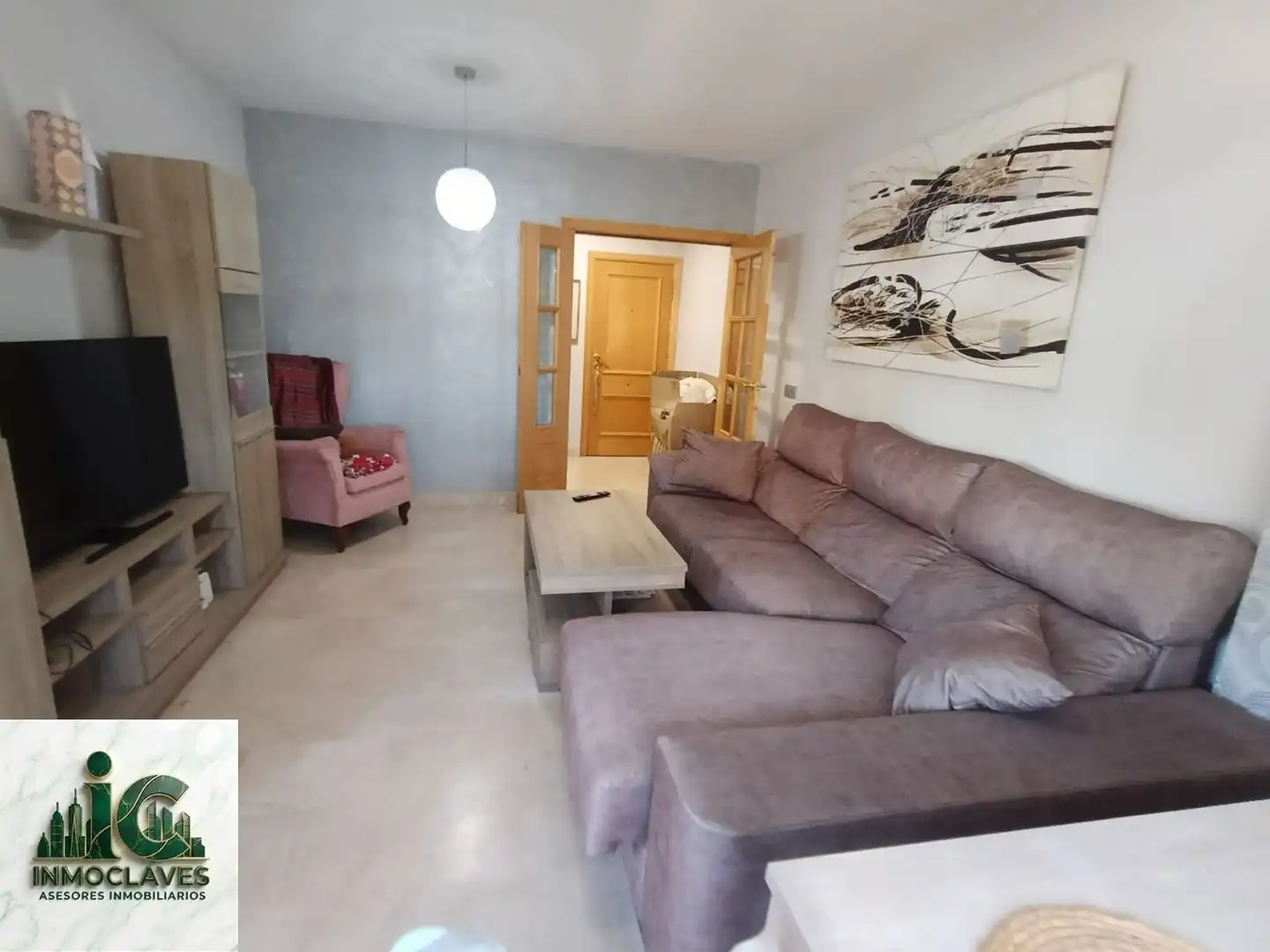 Wohnzimmer von Wohnung zum Verkauf in Algeciras mit Terrasse, Schwimmbad und Möbliert