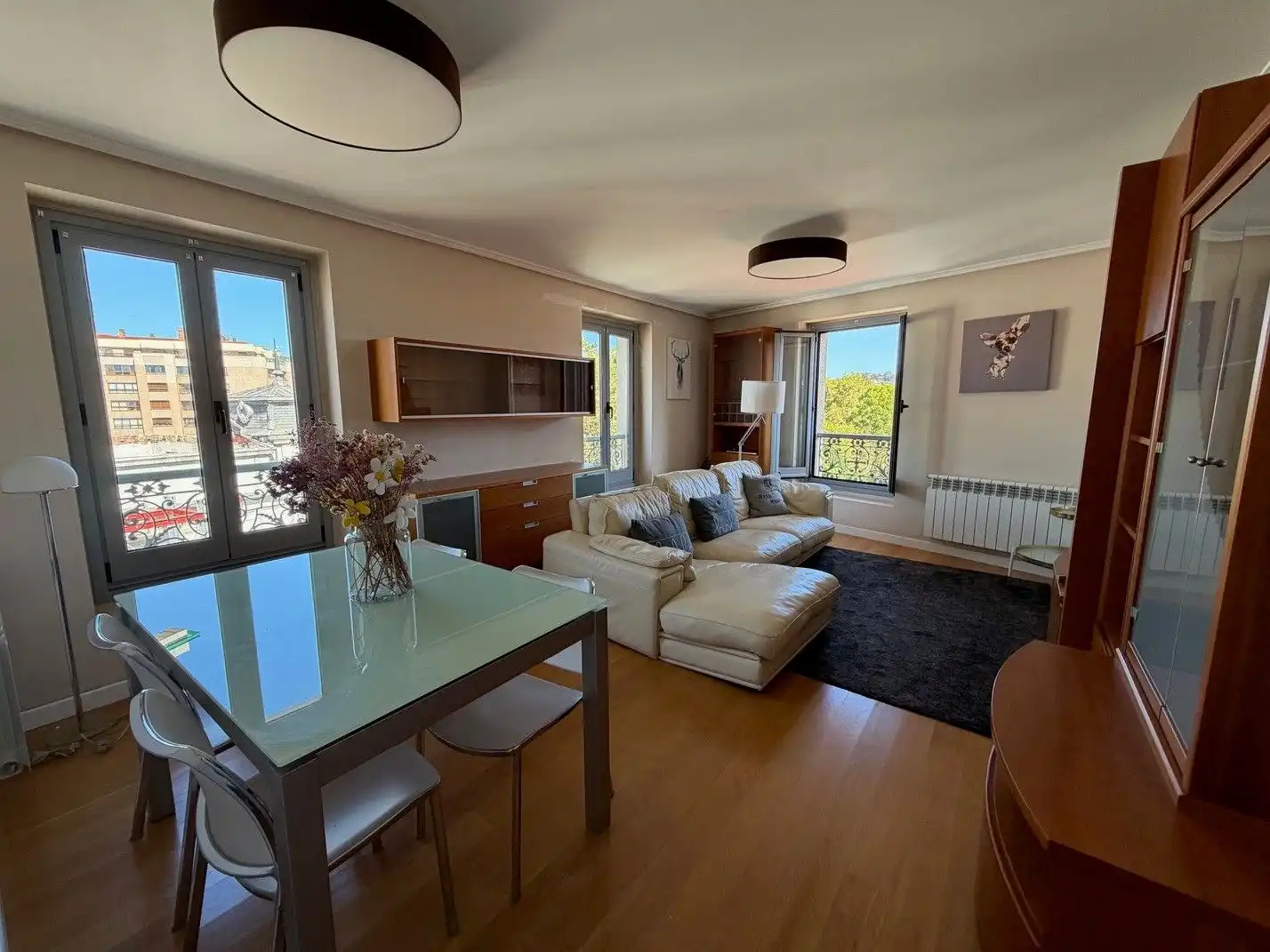 Living room of Flat for sale in Avilés  with Heating, Parquet flooring and Storage room