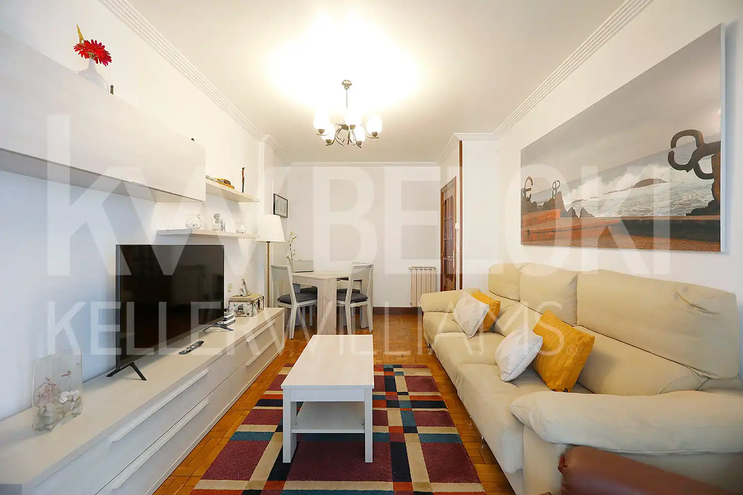 Sala de estar de Piso de alquiler en Donostia - San Sebastián  con Calefacción, Amueblado y Balcón