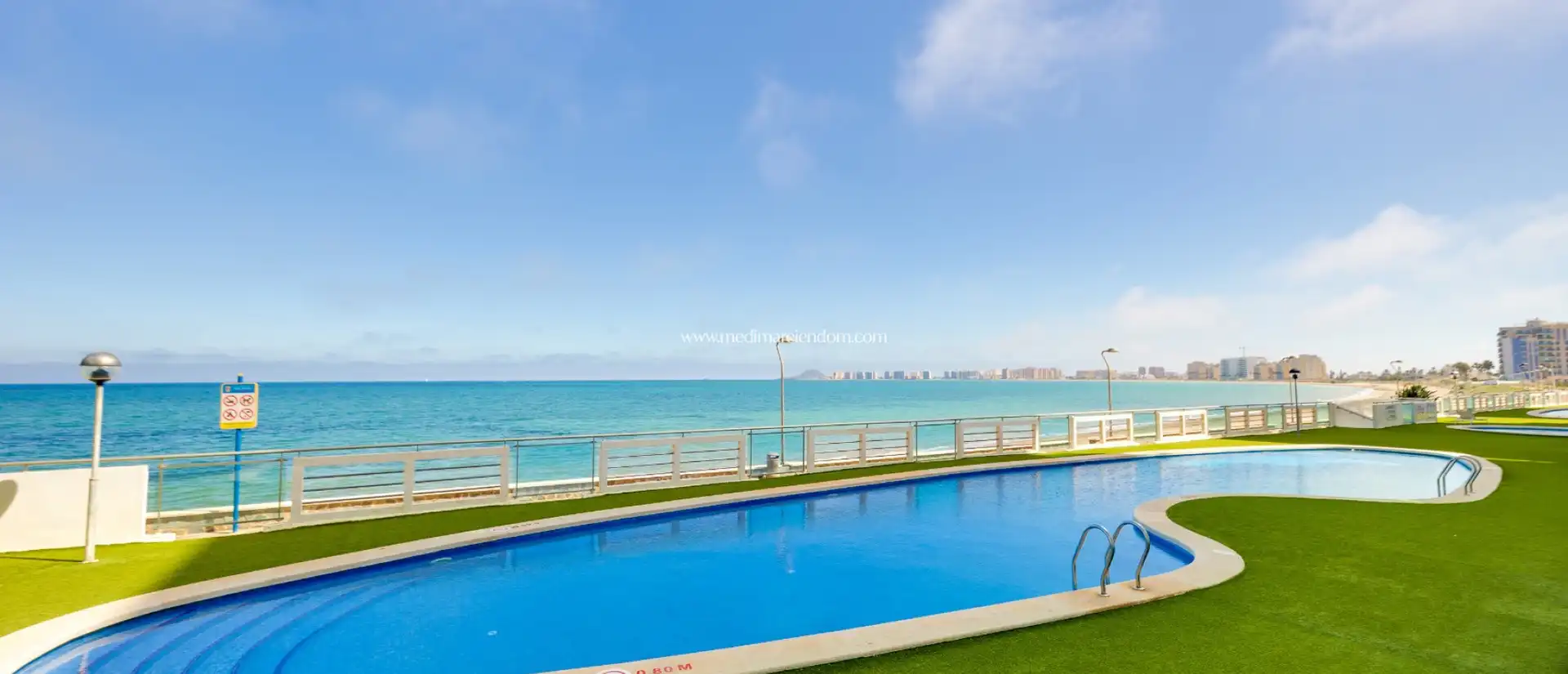 Swimming pool of Duplexes for sale in La Manga del Mar Menor  with Air Conditioner, Heating and Private garden