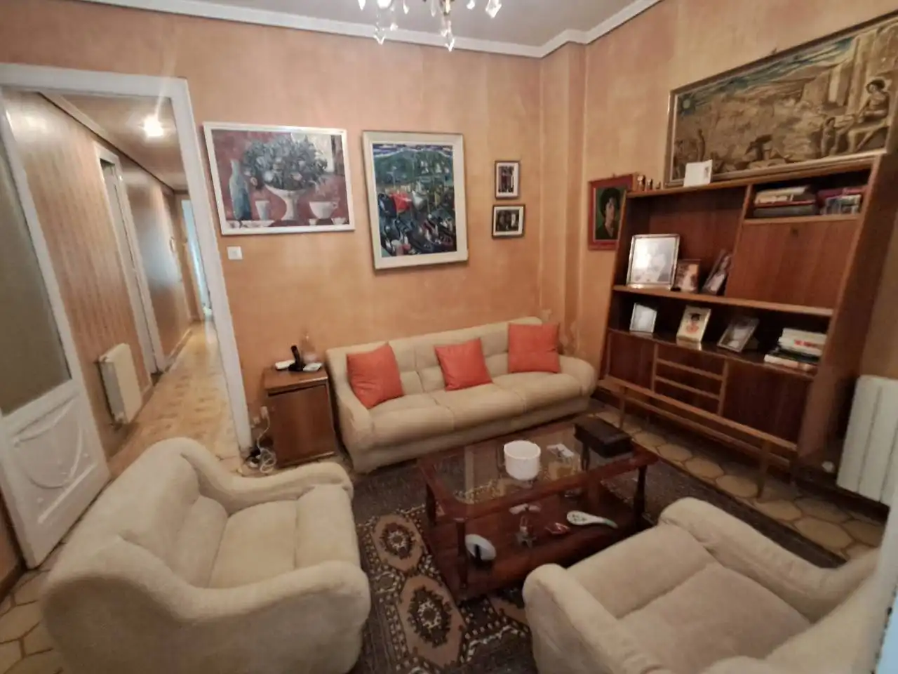 Sala d'estar de Pis en venda en  Logroño amb Calefacció, Traster i Balcó