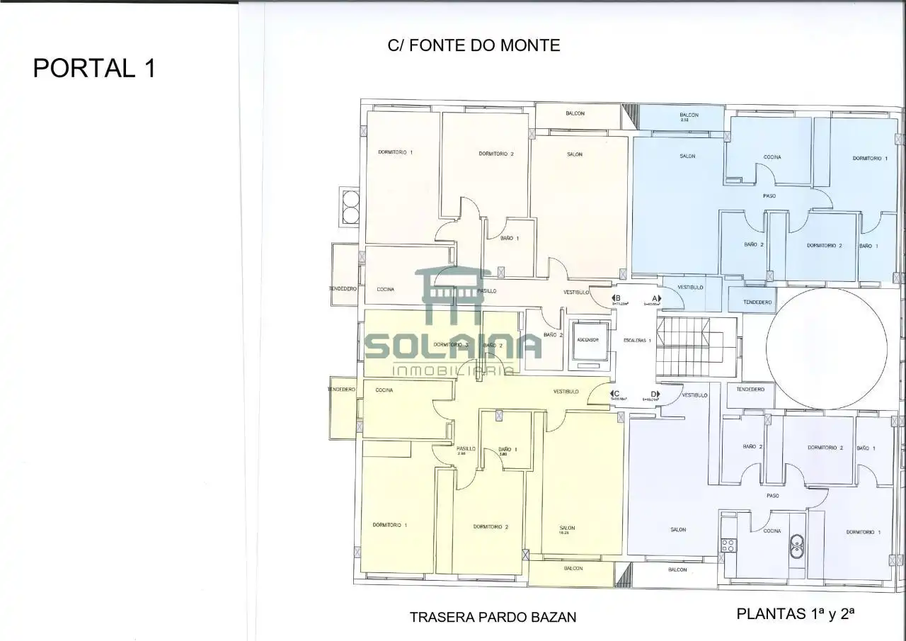 Vista exterior de Piso en venta en Ourense Capital  con Calefacción y Balcón