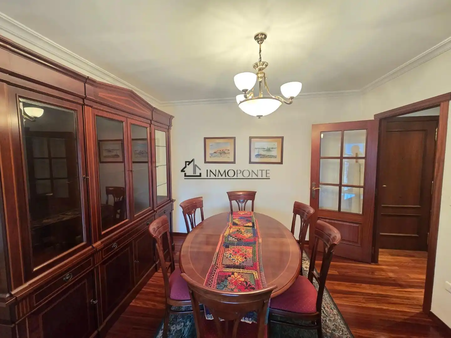 Dining room of Flat for rent in Pontevedra Capital   with Heating, Oven and Washing machine