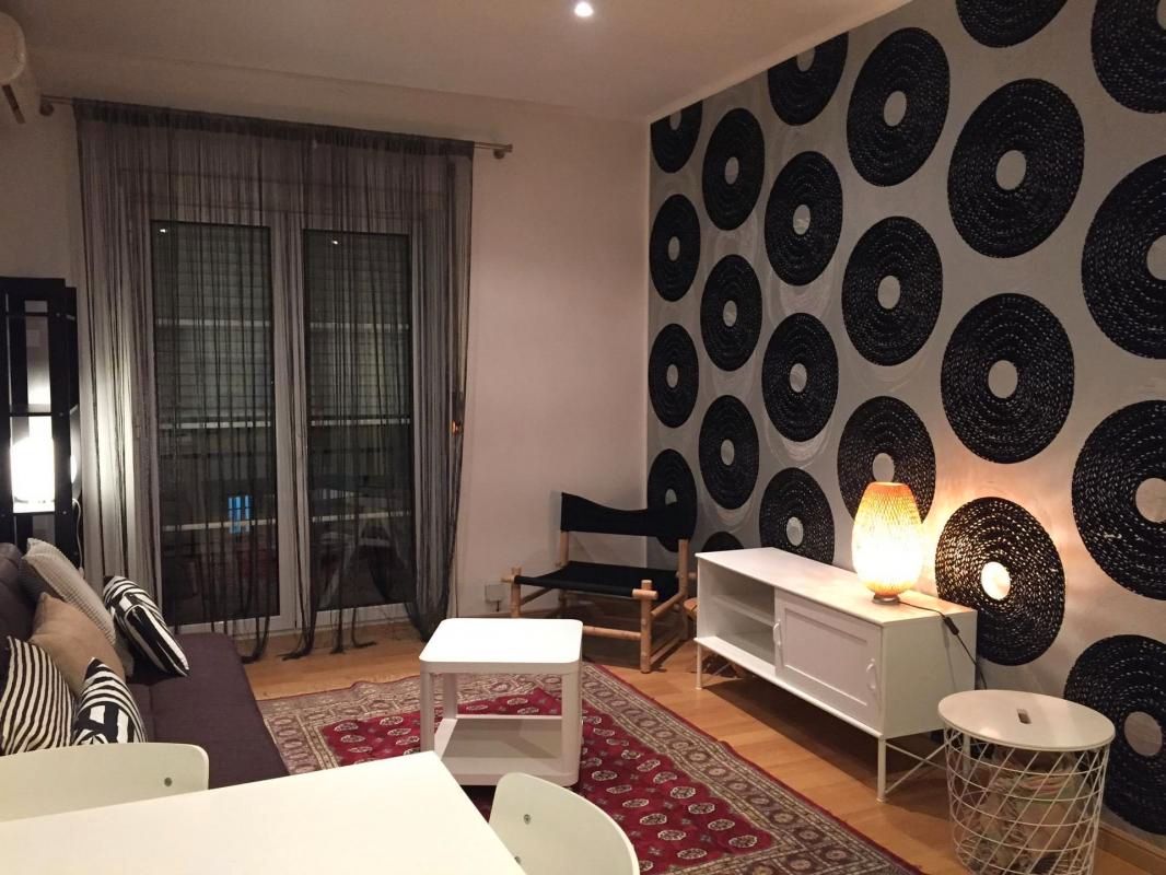 Living room of Apartment to rent in  Madrid Capital  with Air Conditioner, Furnished and Pets allowed
