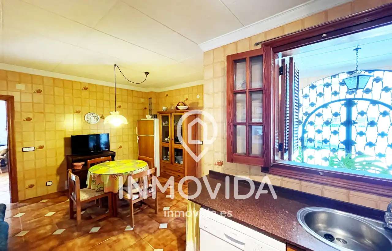 Cuina de Casa o xalet en venda en Mogente / Moixent amb Aire condicionat, Jardí privat i Terrassa