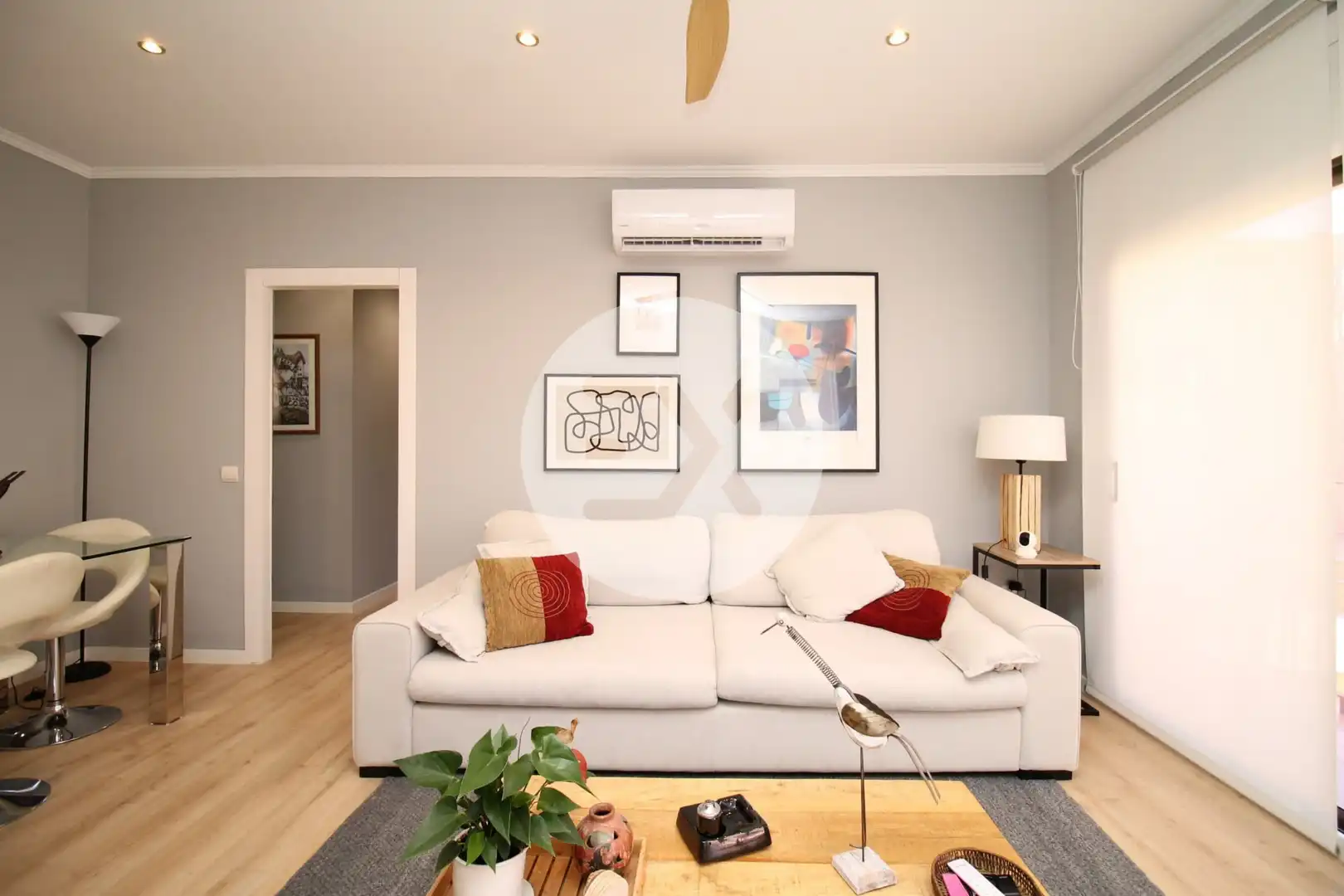Living room of Flat for sale in Castelldefels  with Air Conditioner, Heating and Parquet flooring