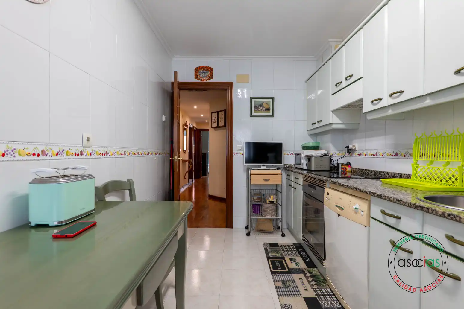 Kitchen of Flat for sale in Gijón   with Heating and Parquet flooring