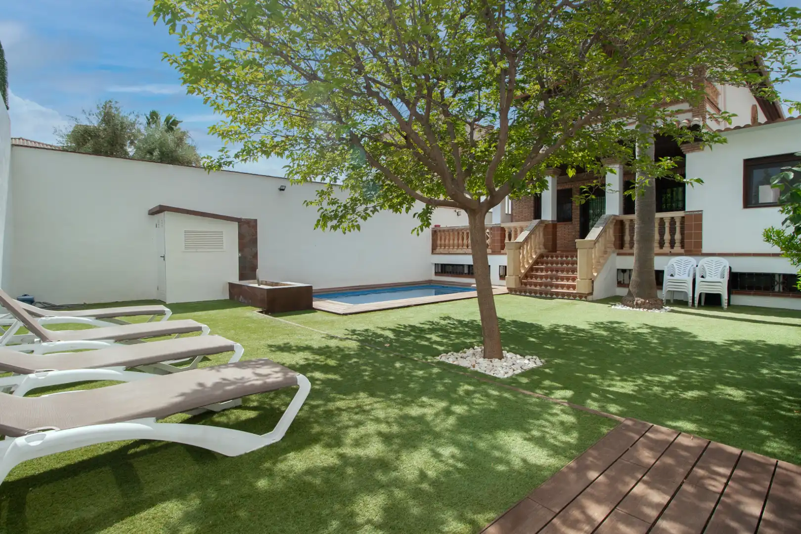 Terraza de Casa o chalet en venta en Gójar con Aire acondicionado, Calefacción y Jardín privado