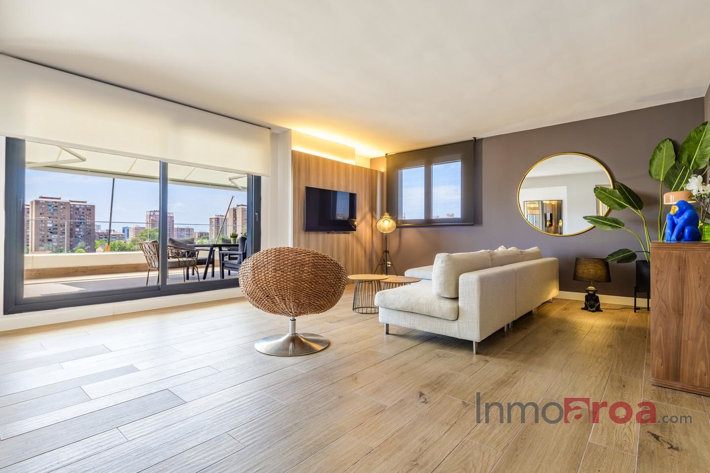 Living room of Flat for sale in  Valencia Capital  with Terrace, Storage room and Community pool
