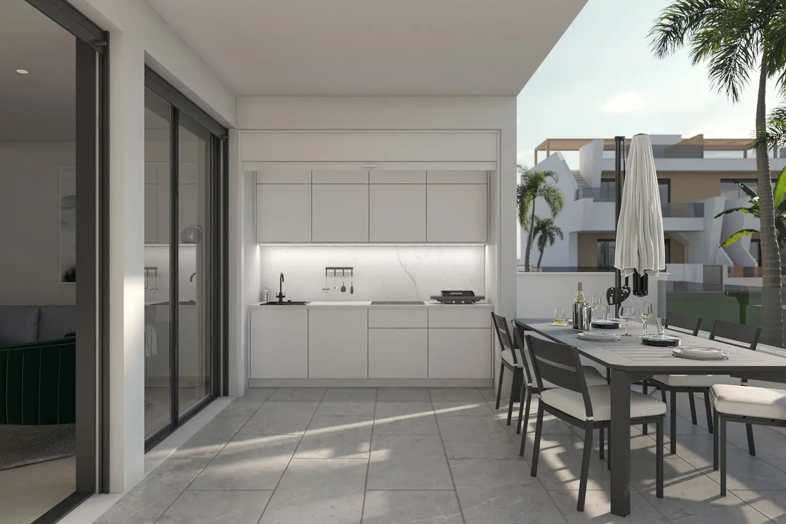 Cocina de Apartamento en venta en San Pedro del Pinatar con Balcón