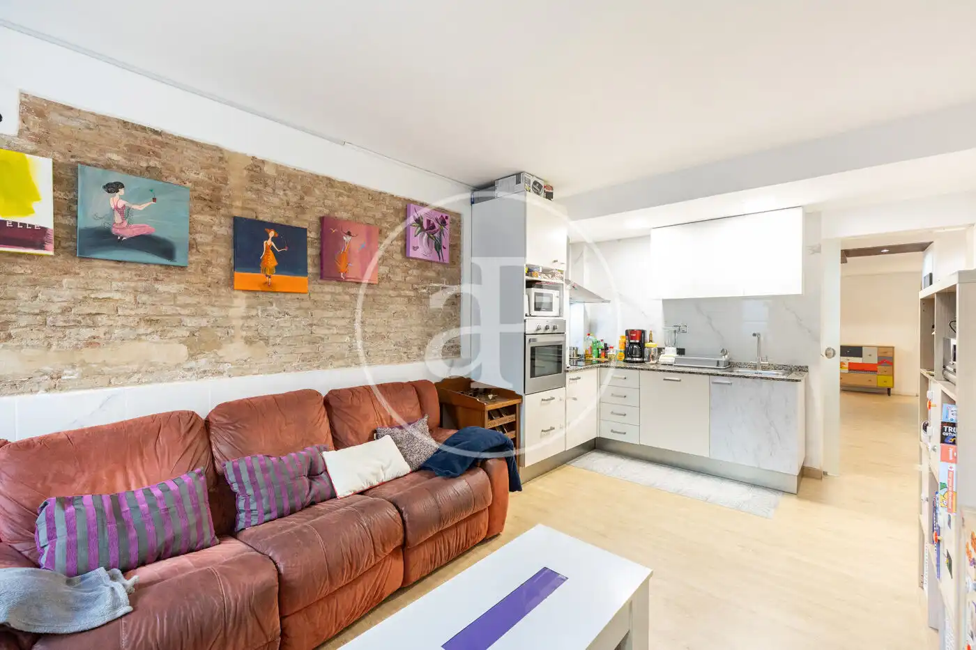Küche von Loft zum Verkauf in Barcelona mit Klimaanlage, Heizung und Terrasse