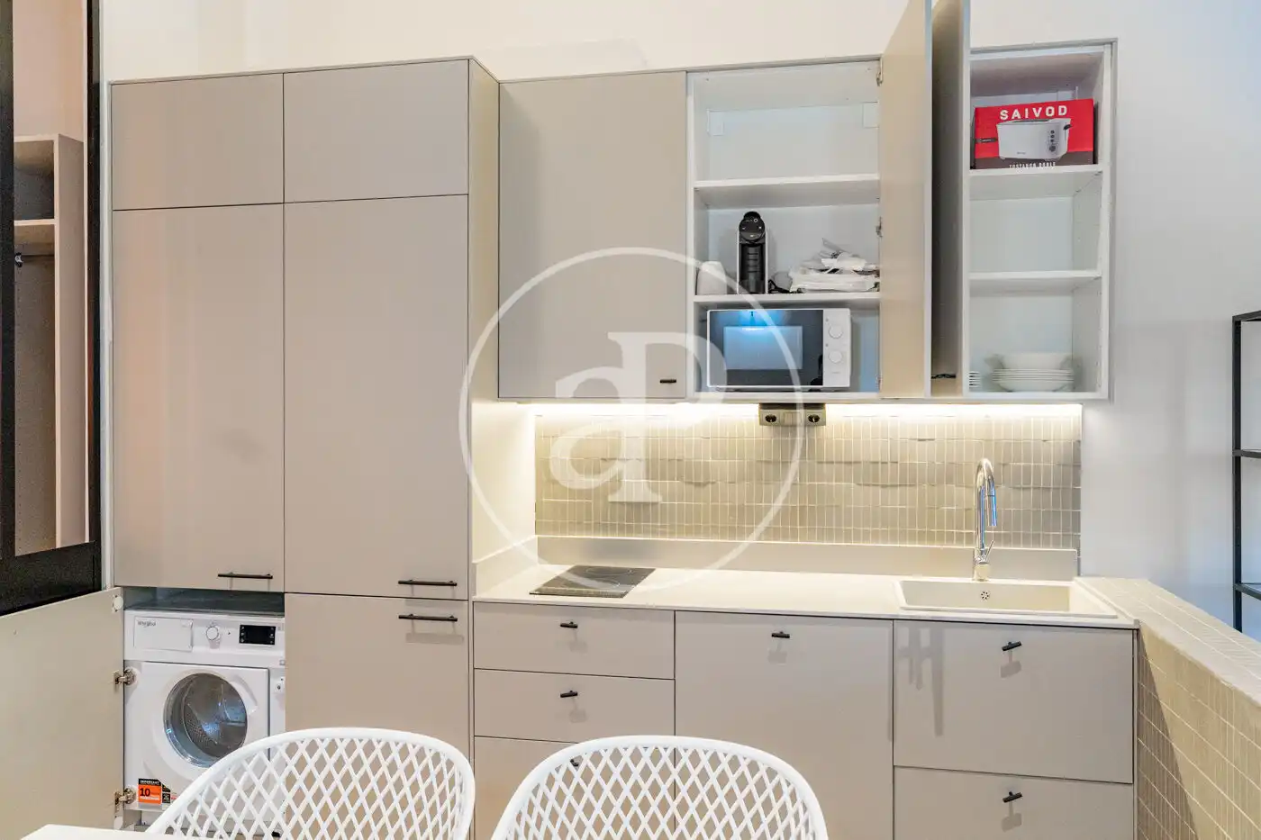 Küche von Wohnung zur Miete in Madrid mit Klimaanlage, Heizung und Möbliert