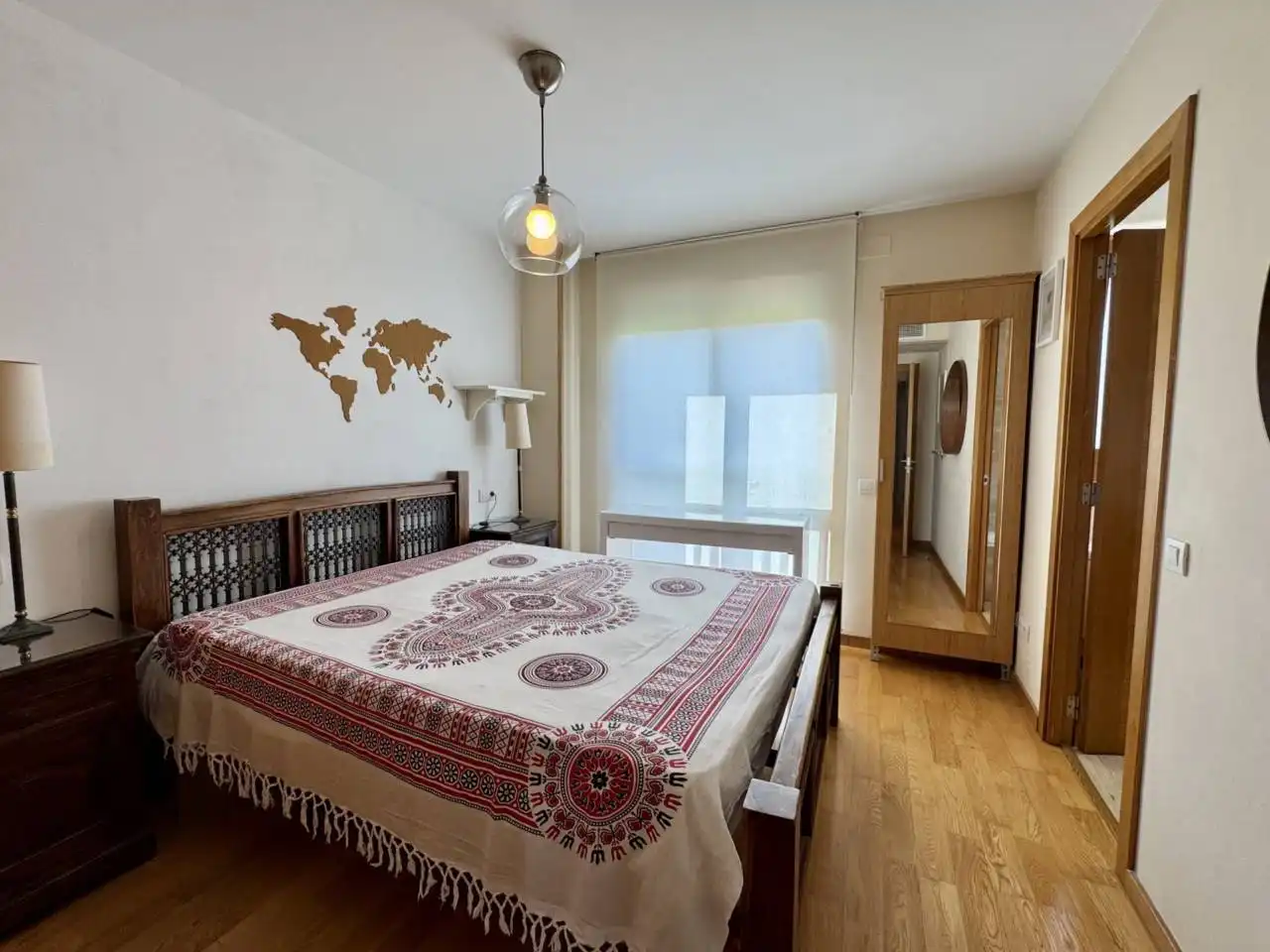 Bedroom of Flat for rent in  Palma de Mallorca  with Air Conditioner, Heating and Parquet flooring